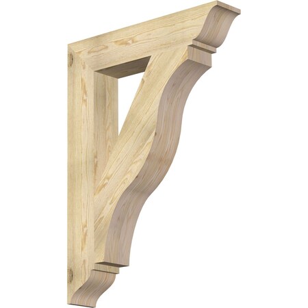 Ekena Millwork Funston Traditional Rough Sawn Bracket, Douglas Fir, 6"W x 32"D x 44"H BKT06X32X44FST01RDF